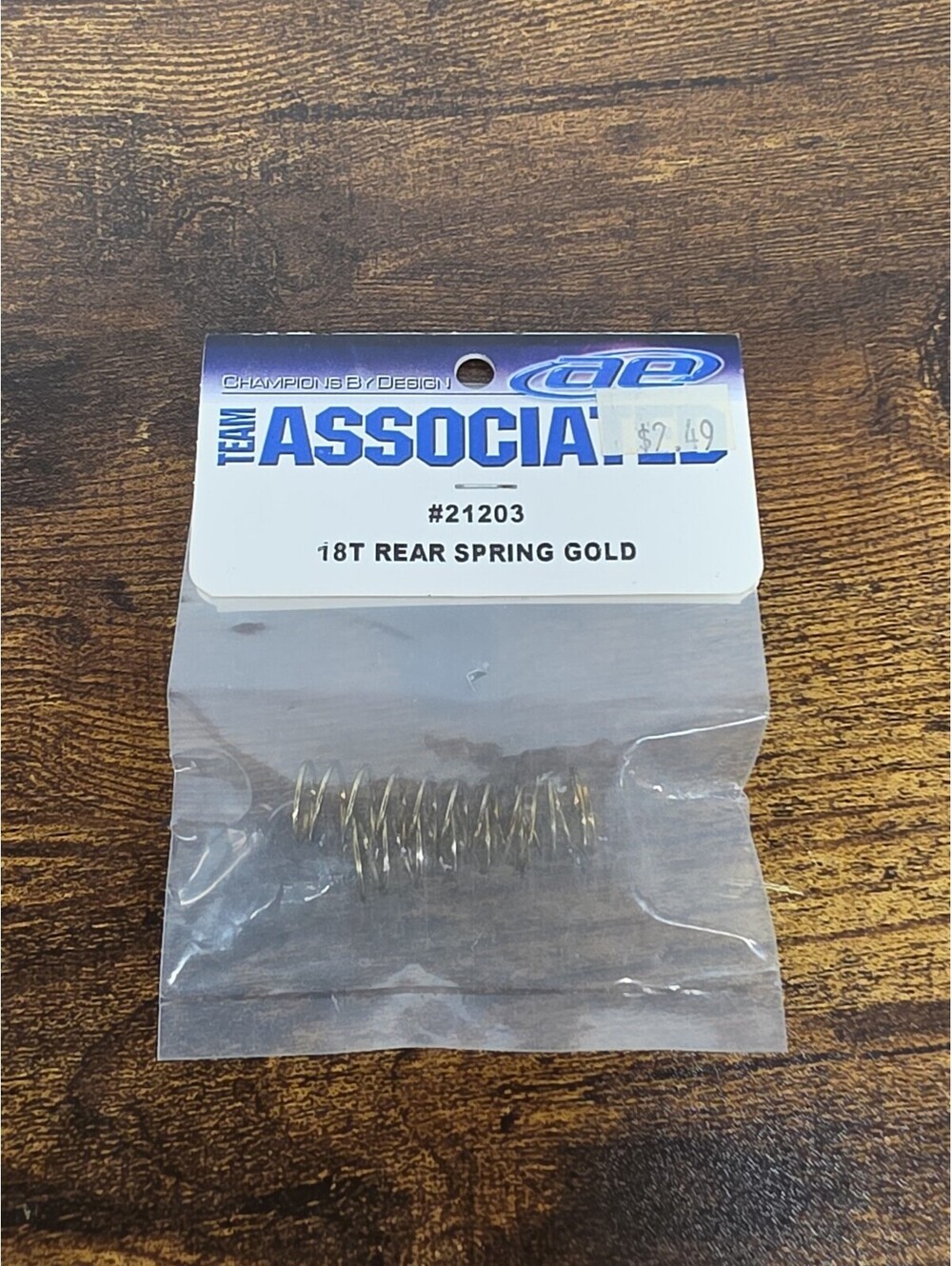 21203 Team Associated 18T Rear Spring - Gold